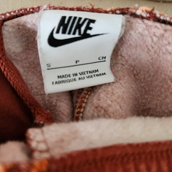 SMALL Nike sweatpants Deep Clay space alien Psychedelic mushroom floral joggers - Picture 7 of 12